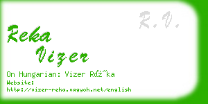 reka vizer business card